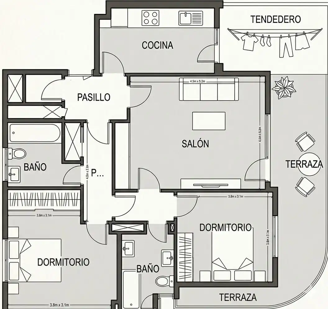 Ático en venta en Las Rozas de Madrid con Aire acondicionado, Calefacción y Jardín privado