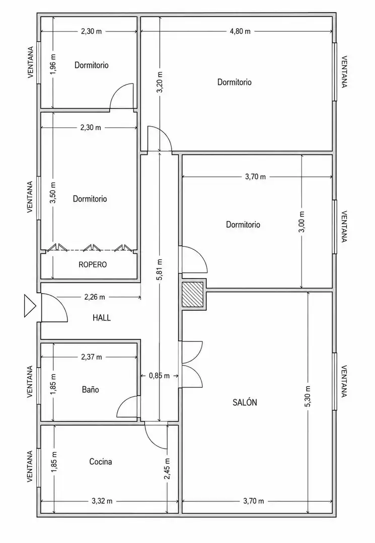 Flat for sale in Granada  with Air Conditioner and Heating