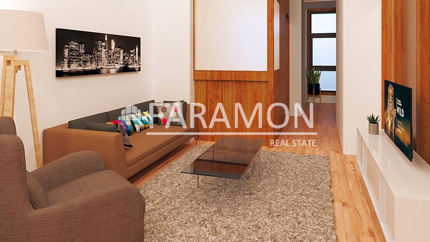 Living room of Apartment for sale in Vigo   with Heating, Parquet flooring and Furnished