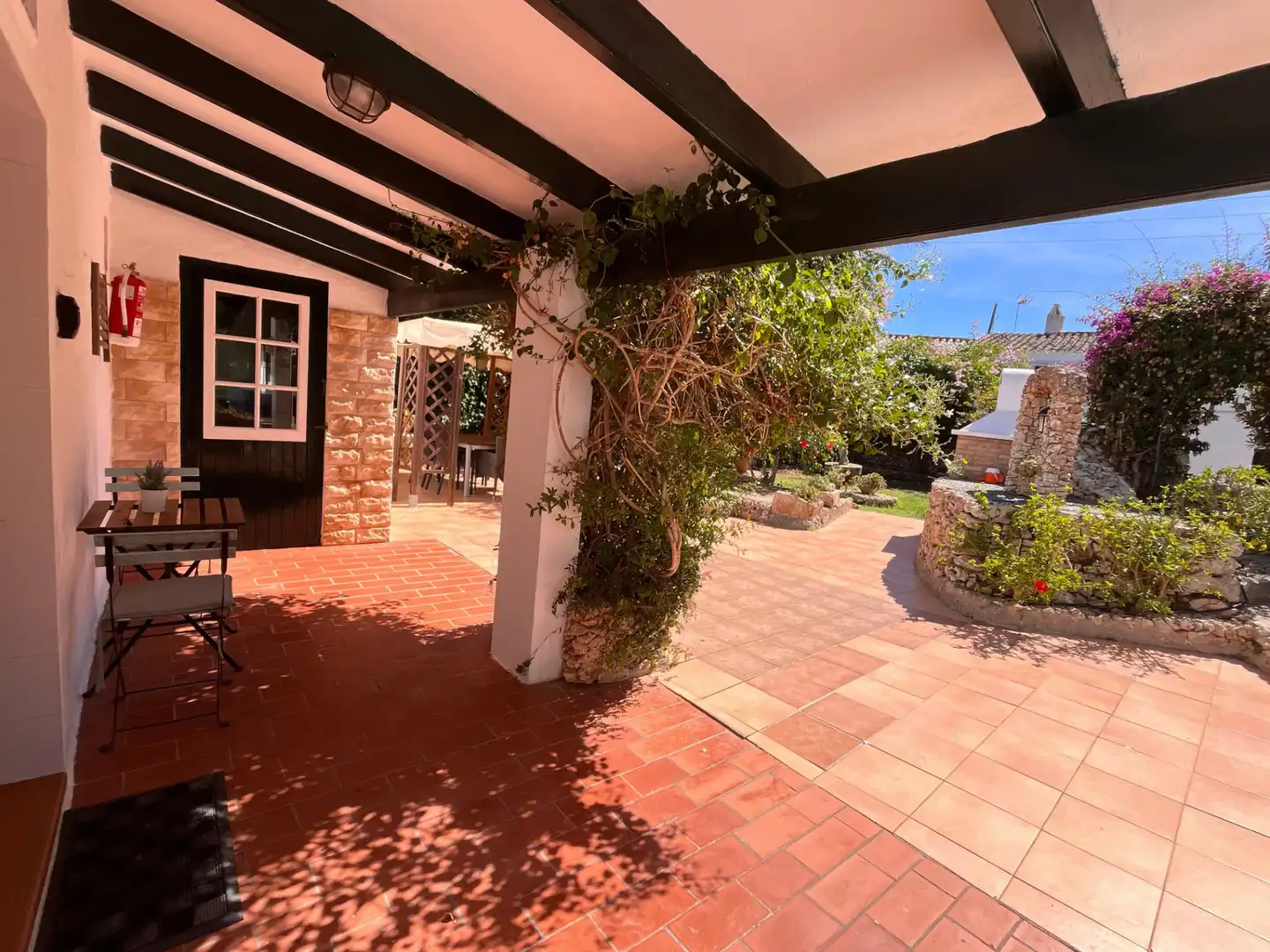 Terraza de Finca rústica en venta en Es Castell con Aire acondicionado, Calefacción y Jardín privado