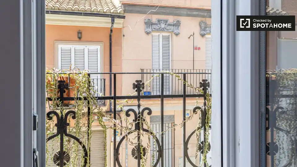 Terraza de Piso de alquiler en Valencia con Aire acondicionado, Calefacción y Amueblado