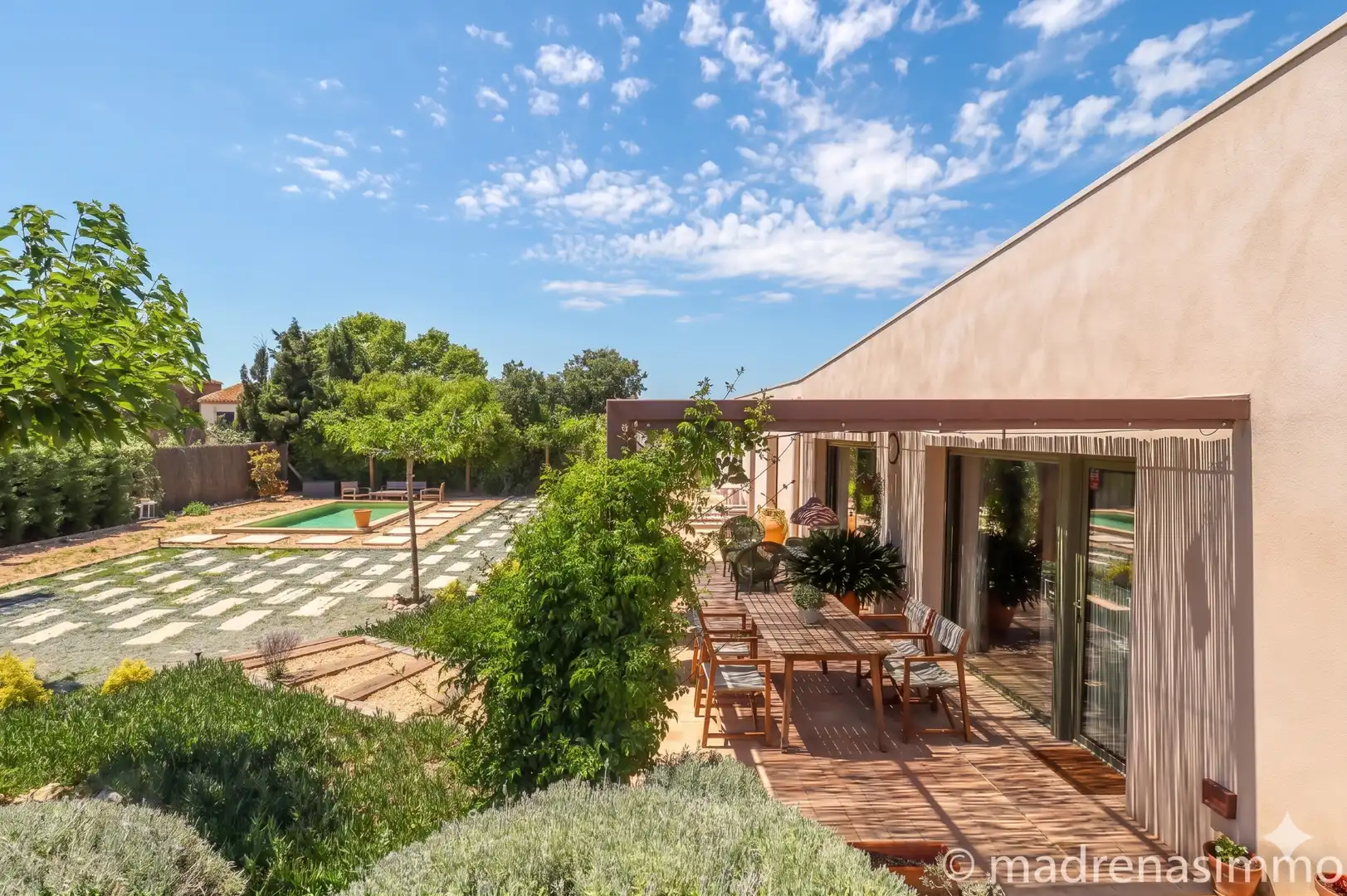 Terraza de Casa o chalet de alquiler en Ultramort con Aire acondicionado, Calefacción y Jardín privado