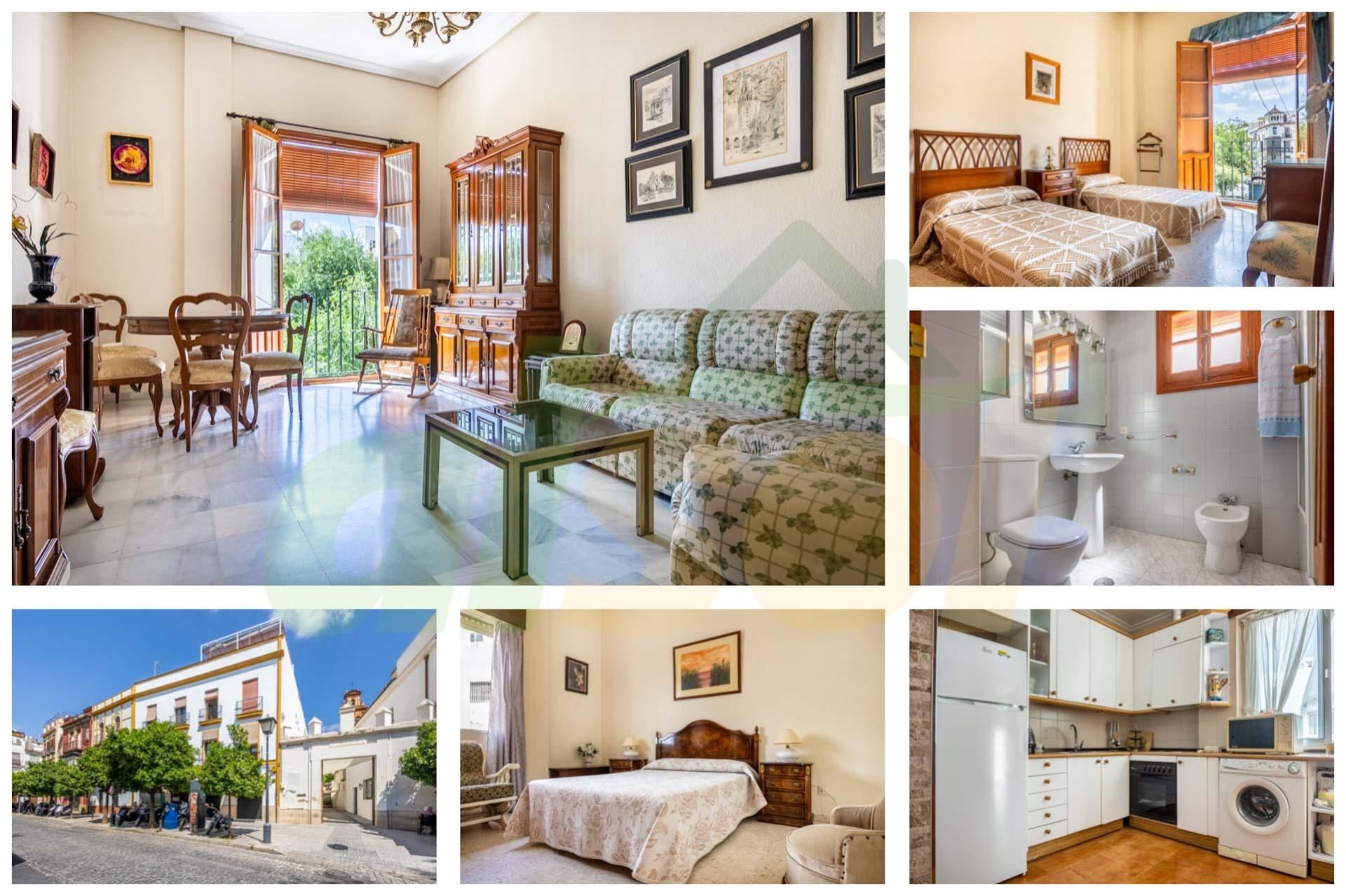 Exterior view of Flat for sale in  Sevilla Capital  with Air Conditioner, Terrace and Storage room