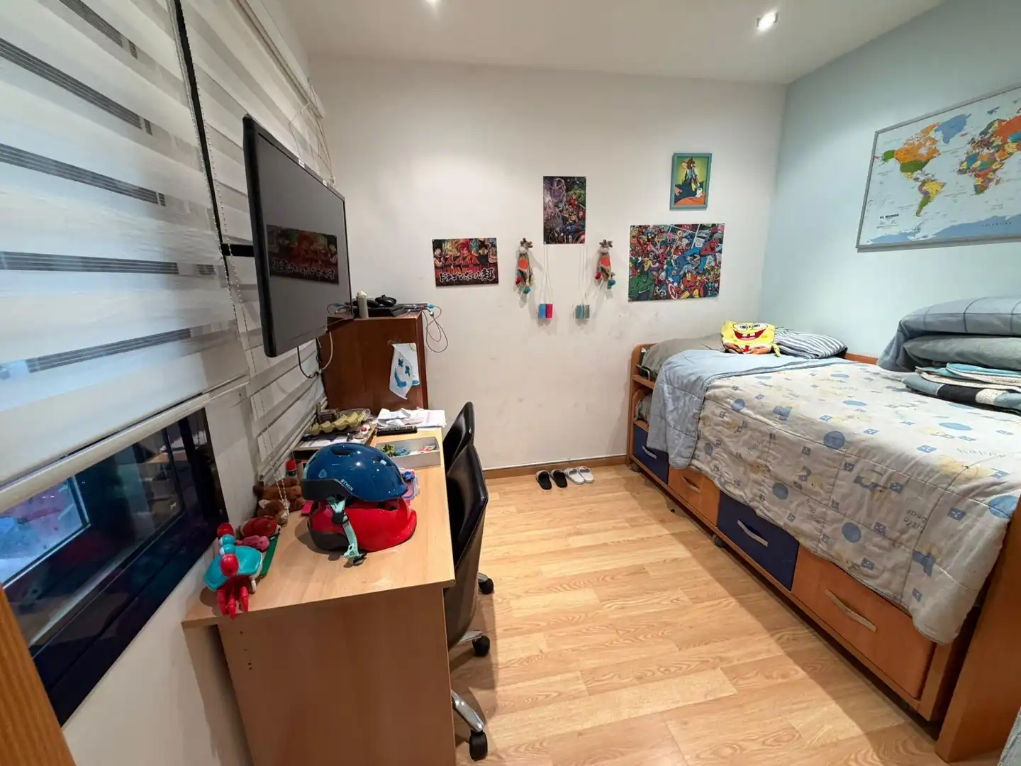 Schlafzimmer von Erdgeschoss zum Verkauf in La Nucia mit Klimaanlage, Terrasse und Gemeinschaftspool