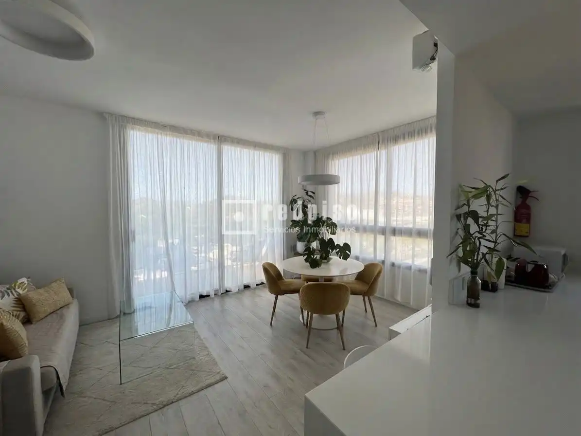 Wohnzimmer von Dachboden zur Miete in Málaga mit Klimaanlage, Privatgarten und Terrasse