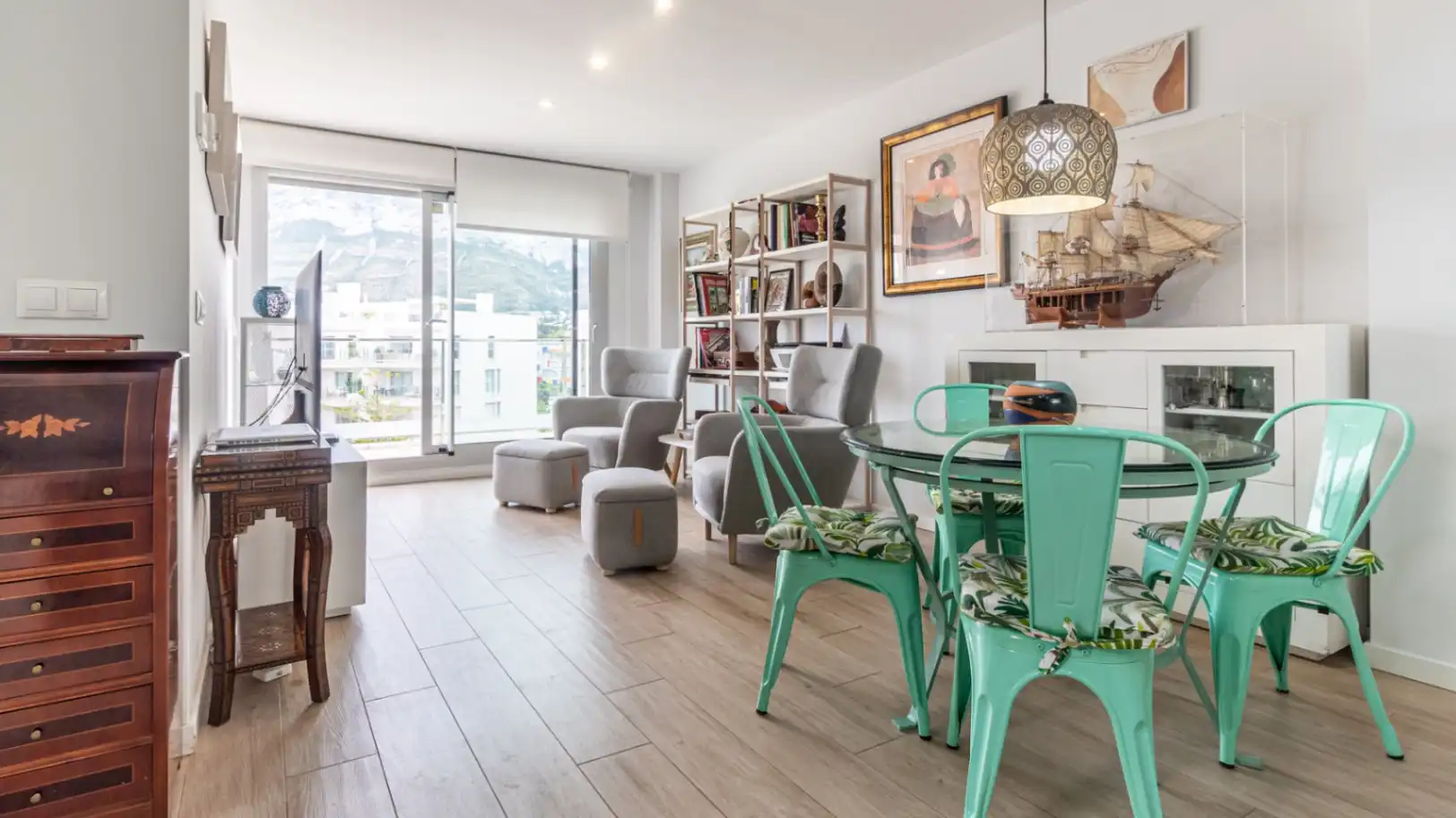 Sala de estar de Ático en venta en Dénia con Aire acondicionado, Calefacción y Jardín privado