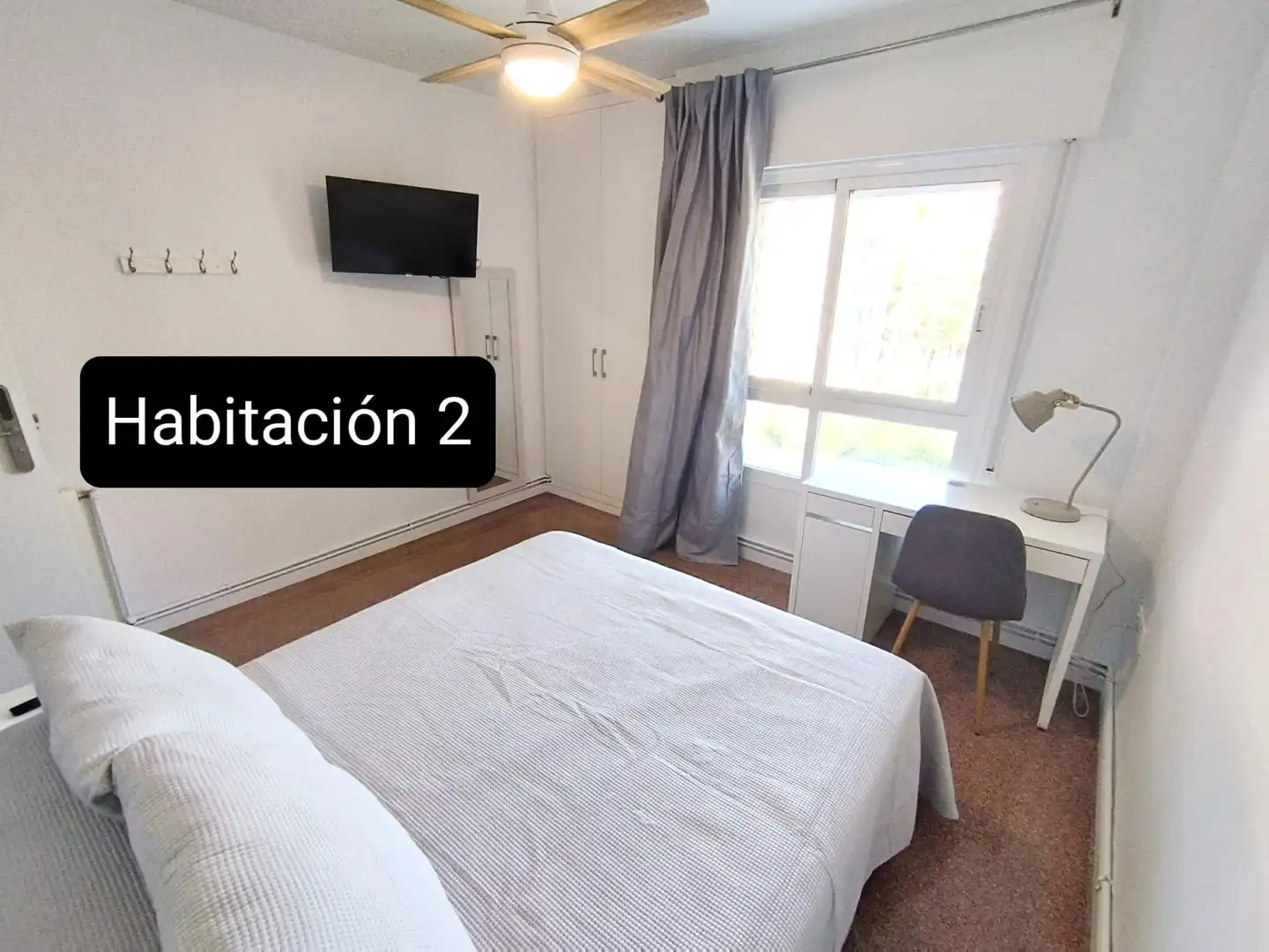 Habitación de Piso para compartir en Murcia con Aire acondicionado, Terraza y Amueblado