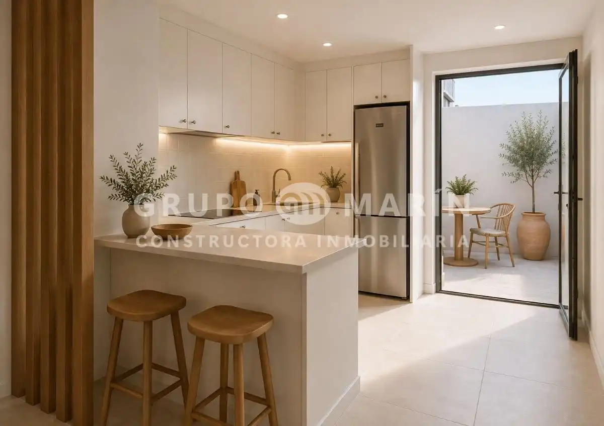 Kitchen of Houses for sale in Barcelona  with Heating, Parquet flooring and Balcony