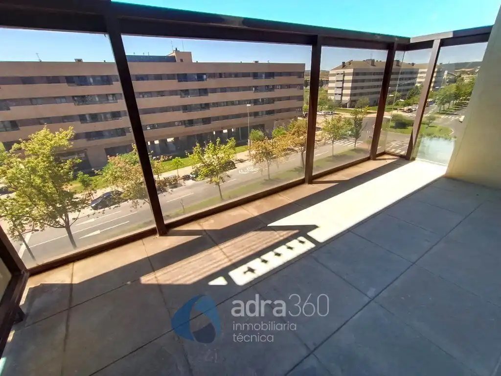 Terrace of Flat for rent in  Logroño  with Air Conditioner, Heating and Storage room
