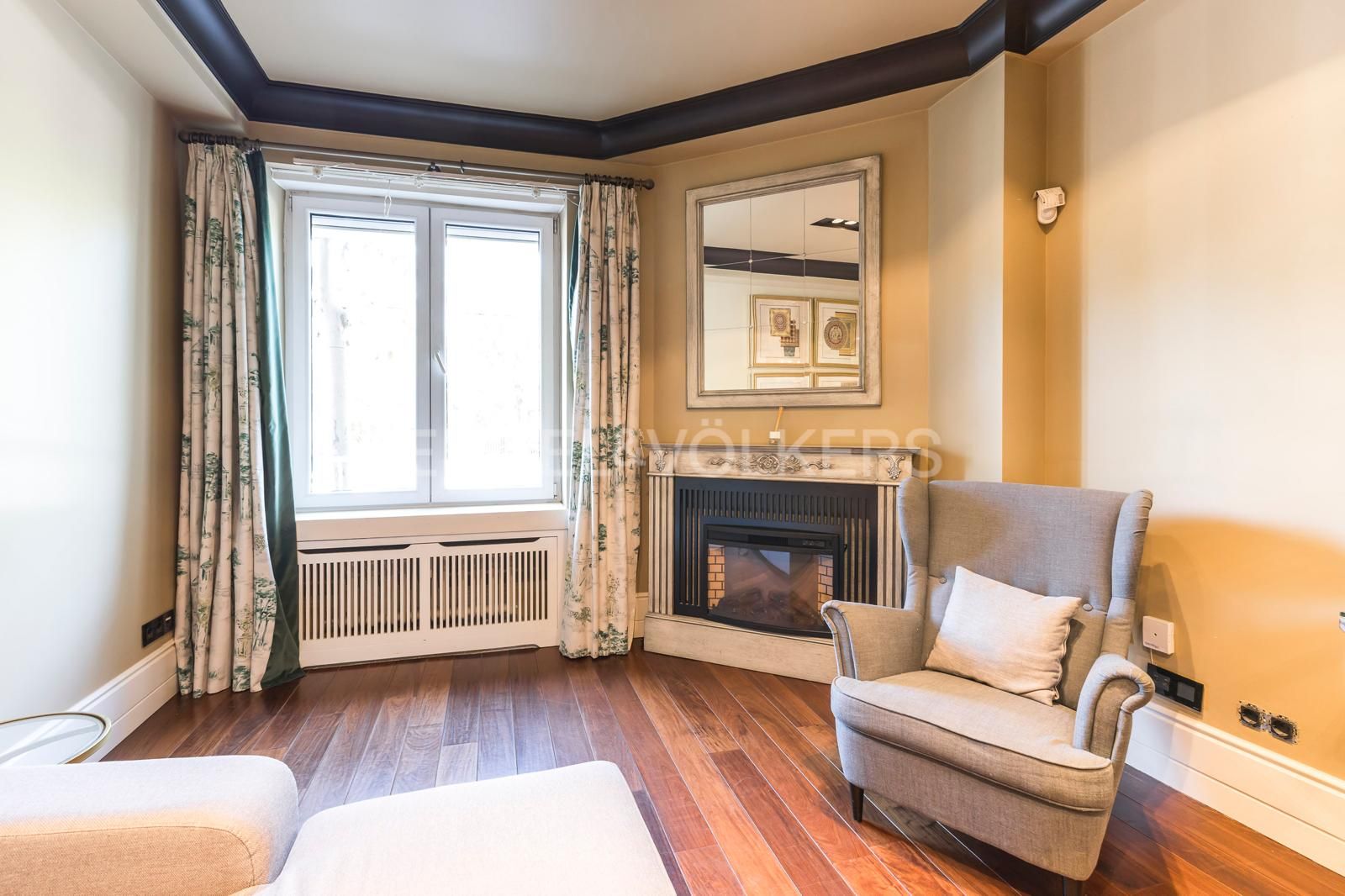 Living room of Apartment to rent in  Madrid Capital  with Air Conditioner, Heating and Parquet flooring