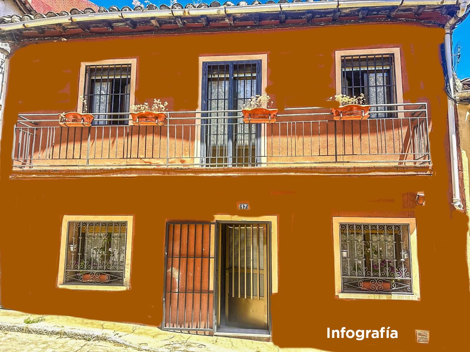 Exterior view of Single-family semi-detached for sale in El Hoyo de Pinares 