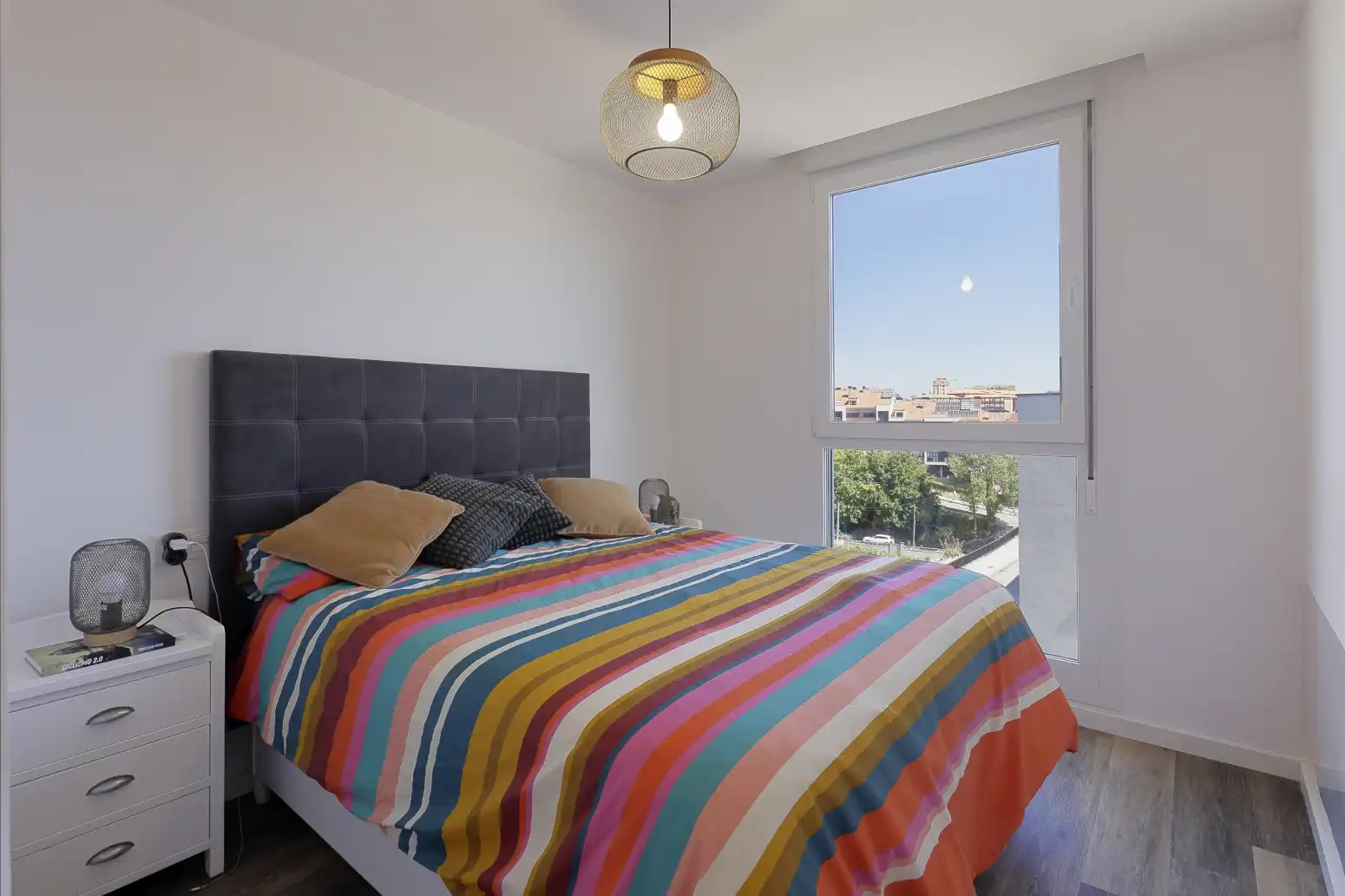 Bedroom of Flat for sale in Gijón   with Heating, Parquet flooring and Terrace