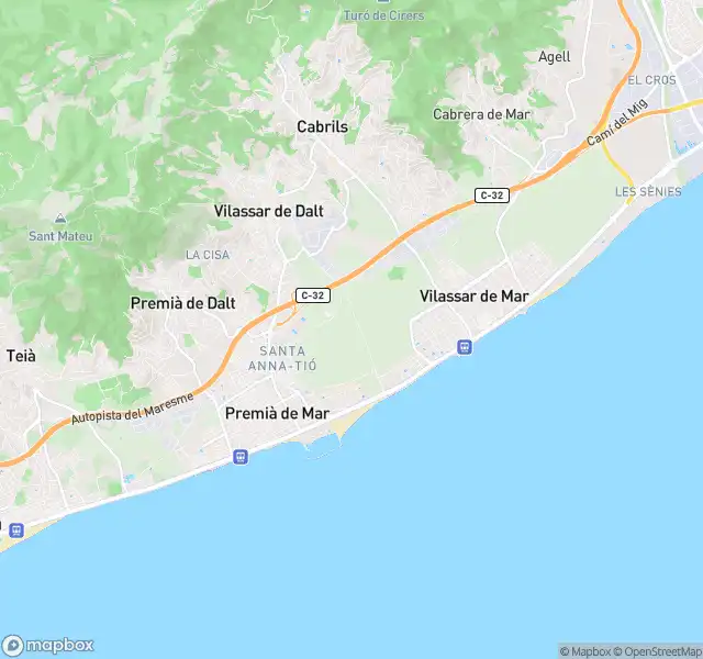 Vista exterior de Pis en venda en Premià de Mar