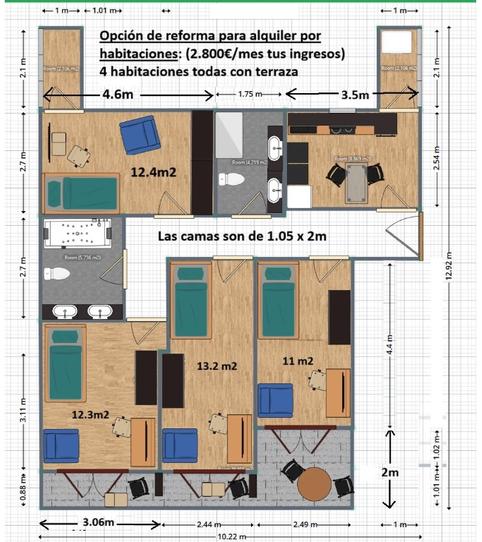 Foto 2 de Pis en venda a Calle Carabelos, 20, San Fermín, Madrid