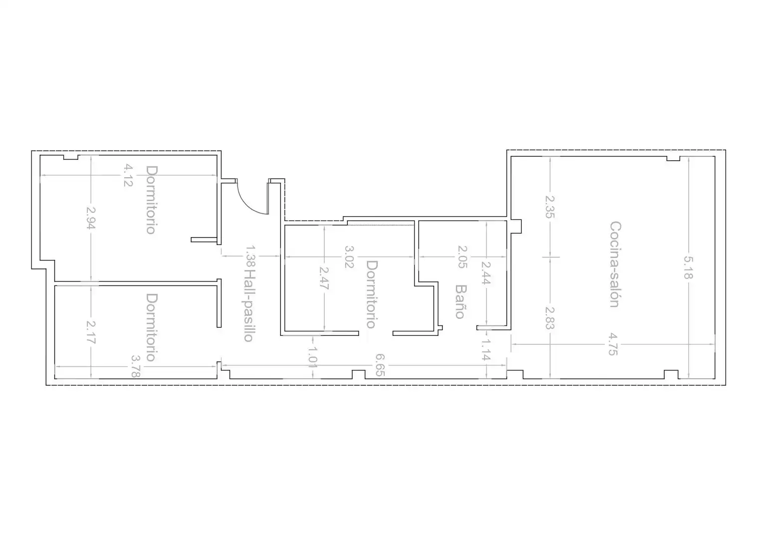 Apartament de lloguer en Valencia amb Aire condicionat, Calefacció i Moblat