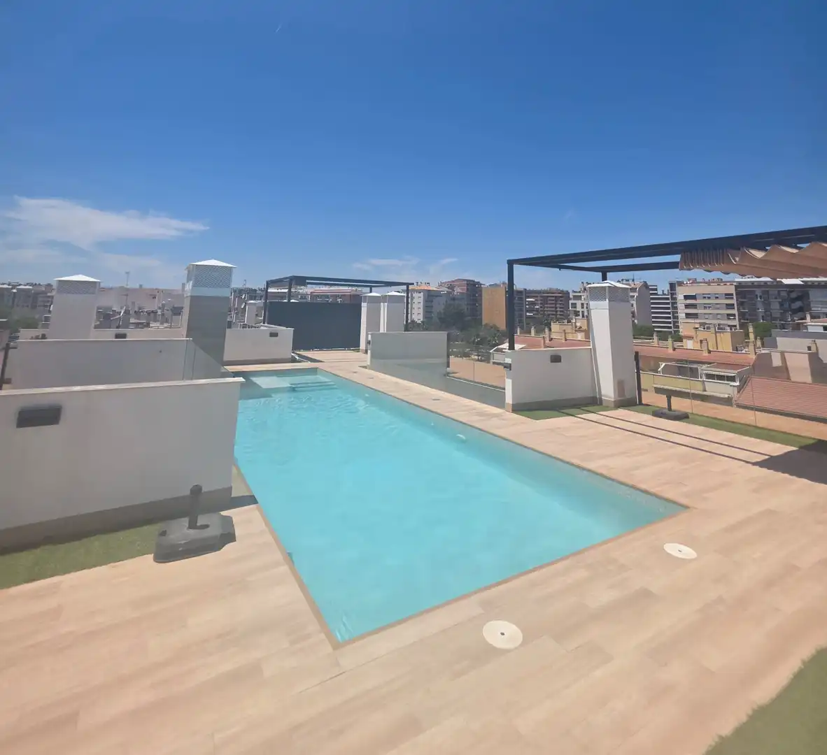 Swimming pool of Flat for sale in Murcia  with Air Conditioner, Heating and Terrace