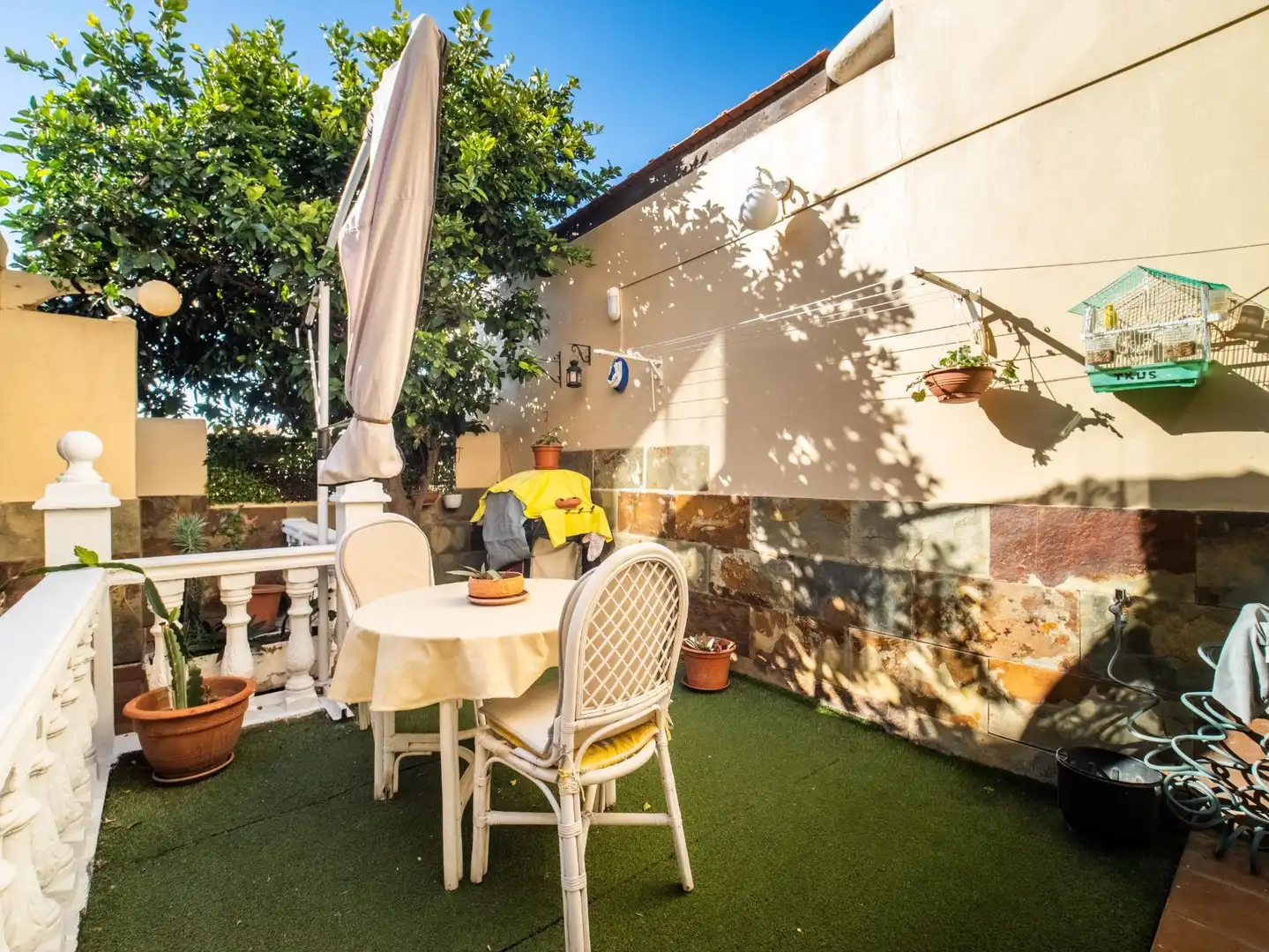Terrassa de Casa adosada en venda en Candelaria amb Aire condicionat, Jardí privat i Piscina comunitària
