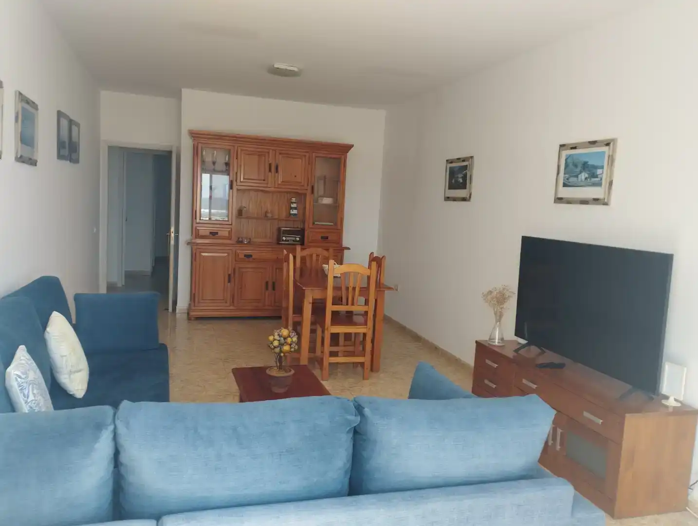 Living room of Flat for rent in La Oliva  with Furnished and Balcony