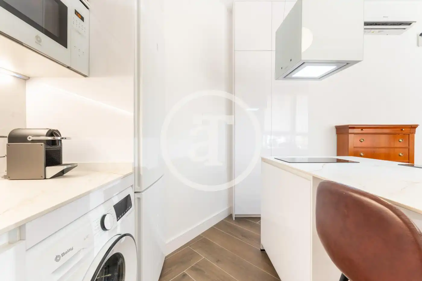 Küche von Wohnung zur Miete in Madrid mit Klimaanlage, Heizung und Möbliert