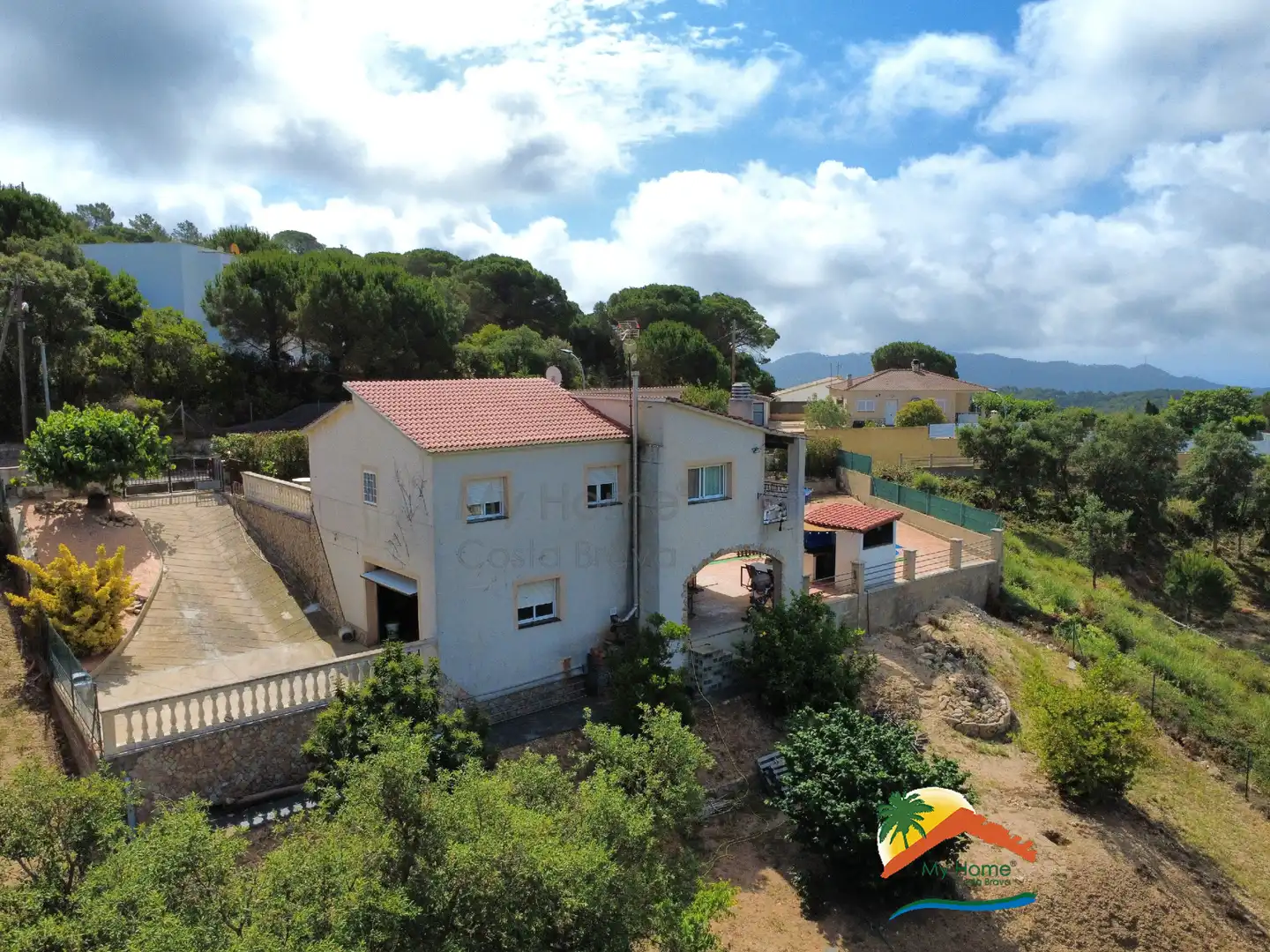 Vista exterior de Casa o xalet en venda en Vidreres amb Calefacció, Jardí privat i Terrassa