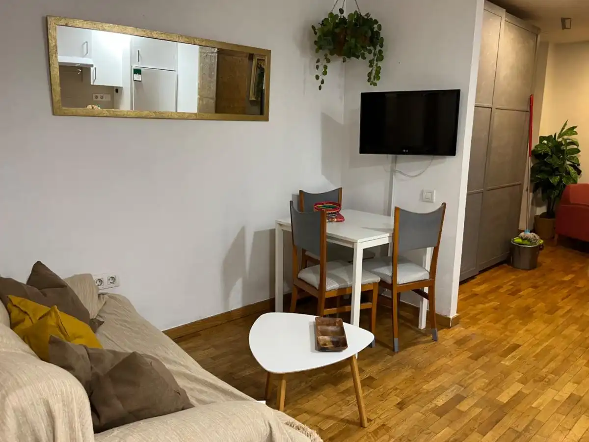 Living room of Study for rent in Barcelona  with Air Conditioner, Heating and Furnished