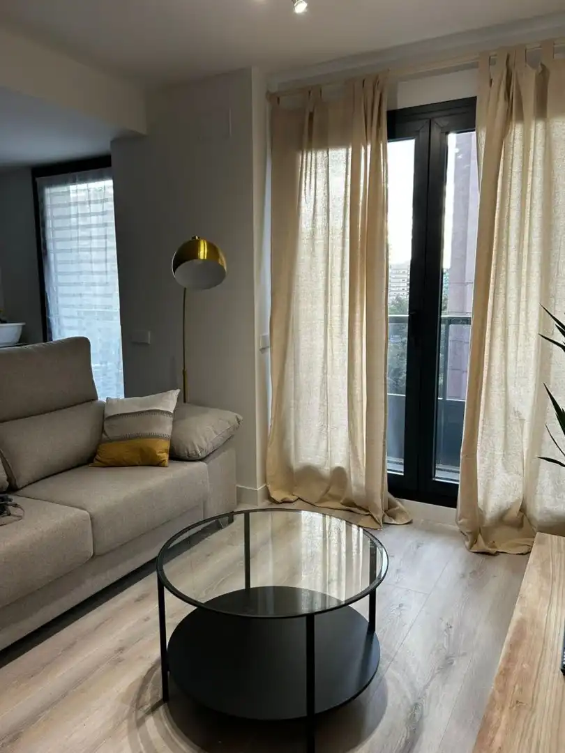Wohnzimmer von Wohnung zur Miete in Valencia mit Klimaanlage, Heizung und Möbliert
