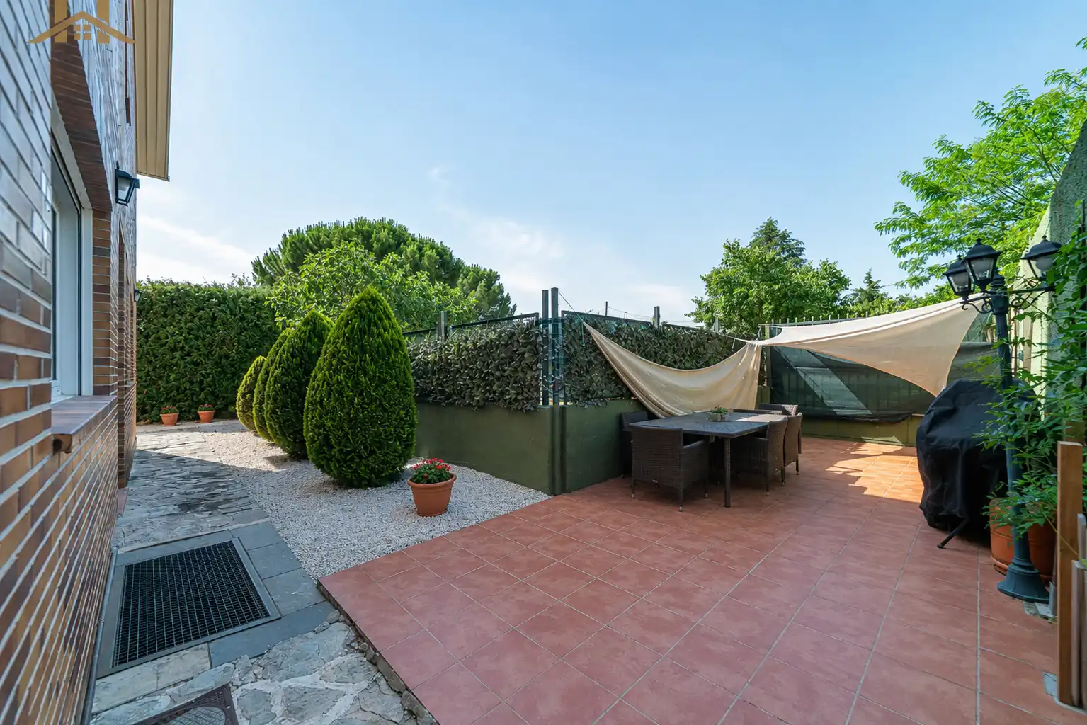 Terraza de Casa o chalet en venta en Las Rozas de Madrid con Aire acondicionado, Calefacción y Jardín privado