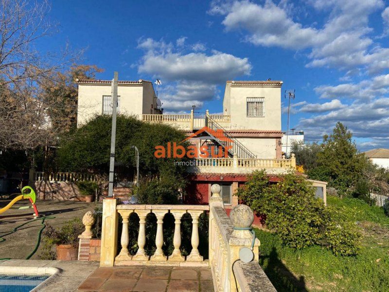 Exterior view of House or chalet for sale in Almodóvar del Río  with Private garden and Swimming Pool