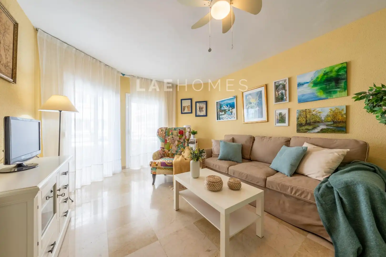 Sala de estar de Apartamento en venta en Marbella con Terraza