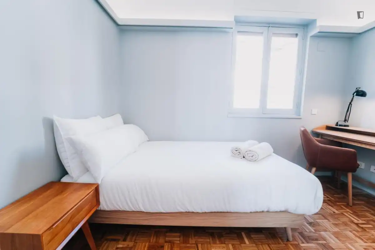 Bedroom of Apartments for share in Madrid  with Heating, Furnished and Oven