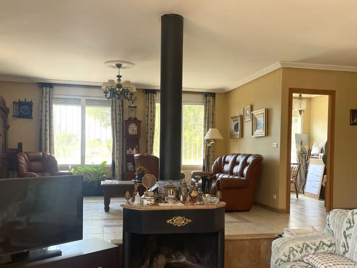 Sala d'estar de Casa o xalet en venda en Cocentaina amb Aire condicionat, Terrassa i Piscina