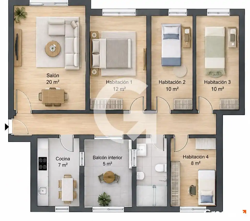 Wohnung mit Terrasse zum Verkauf in CL CIUTAT DE PAMIERS,DE LA, imagen 20