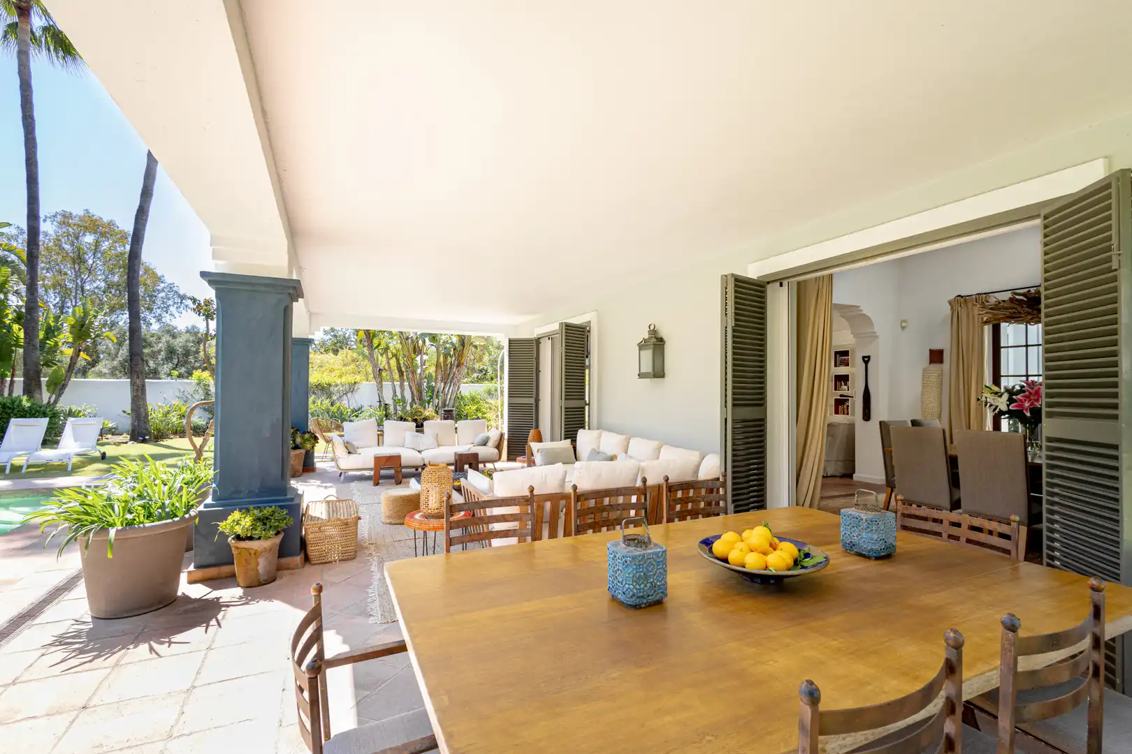 Terraza de Casa o chalet de alquiler en Estepona con Jardín privado, Terraza y Piscina
