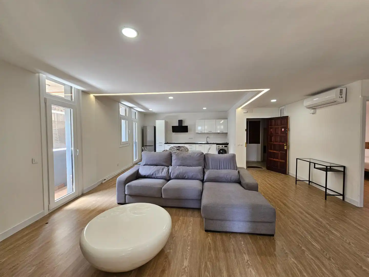 Sala de estar de Piso de alquiler en Las Palmas de Gran Canaria con Aire acondicionado, Parquet y Balcón