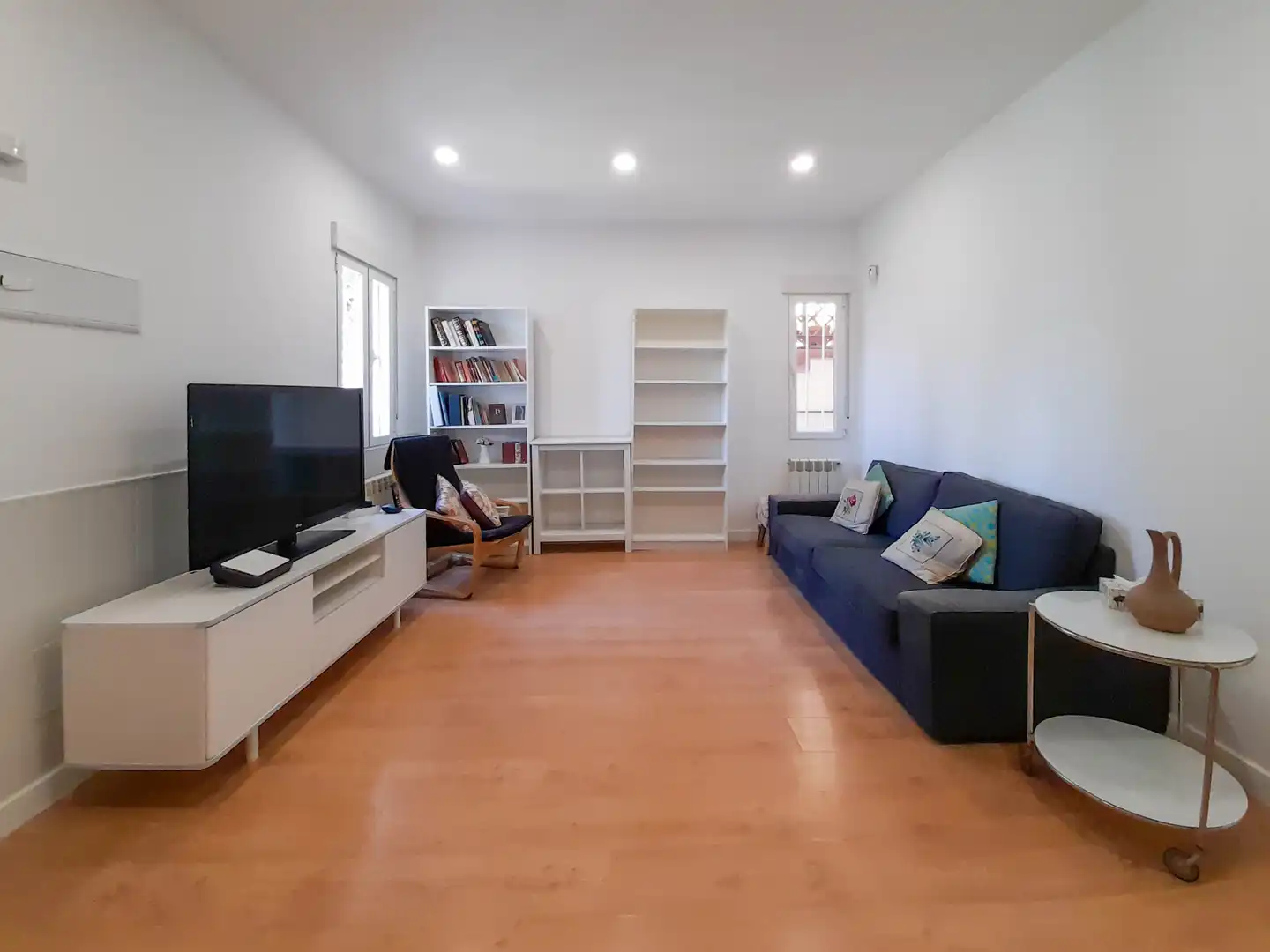 Living room of Detached homes for rent in Madrid  with Heating, Private garden and Parquet flooring