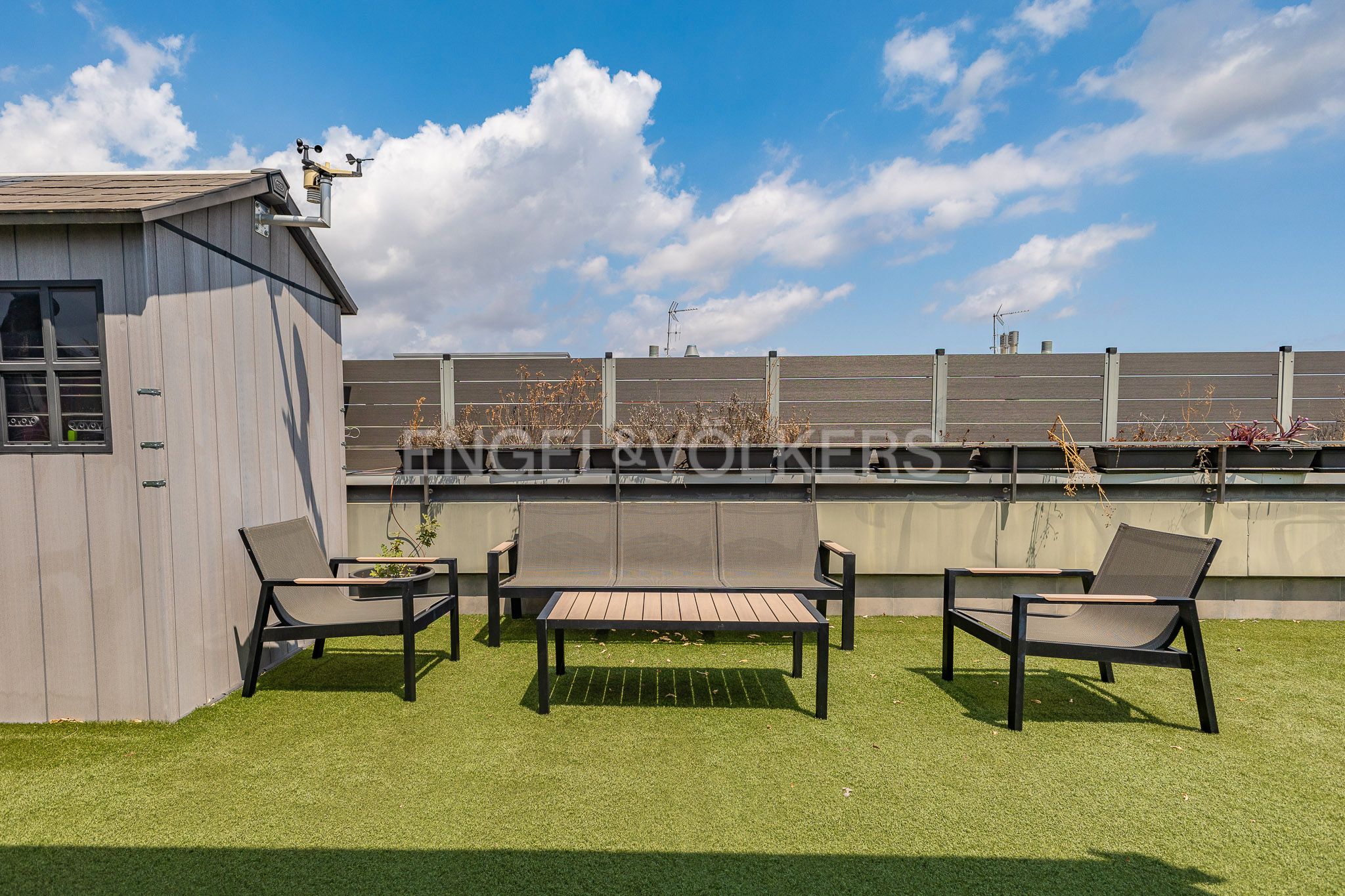Terrace of Attic for sale in Sant Cugat del Vallès  with Air Conditioner, Heating and Parquet flooring