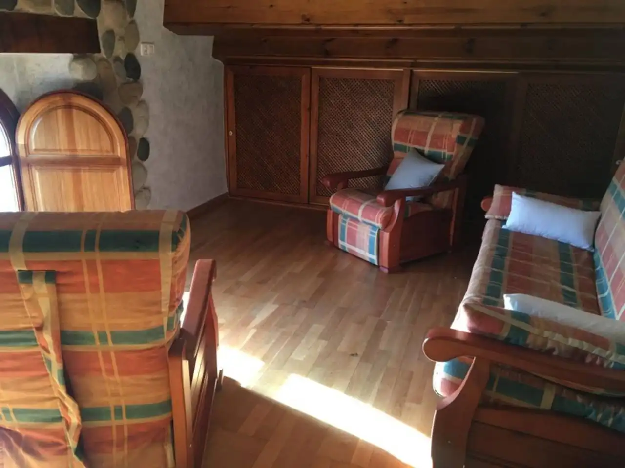 Sala d'estar de Casa adosada en venda en Argelaguer amb Jardí privat i Piscina