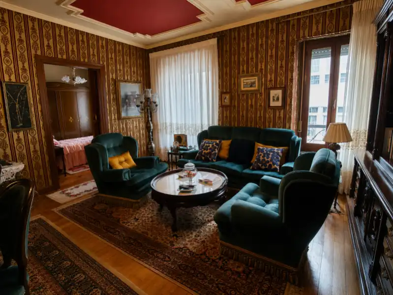 Living room of Flat for sale in Muros de Nalón  with Furnished