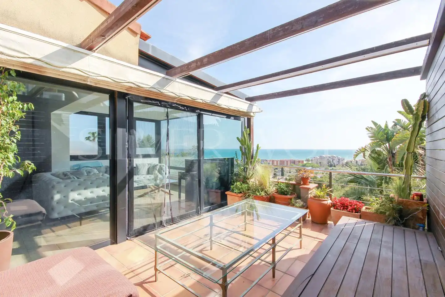 Terraza de Casa o chalet en venta en Sitges con Aire acondicionado, Calefacción y Jardín privado