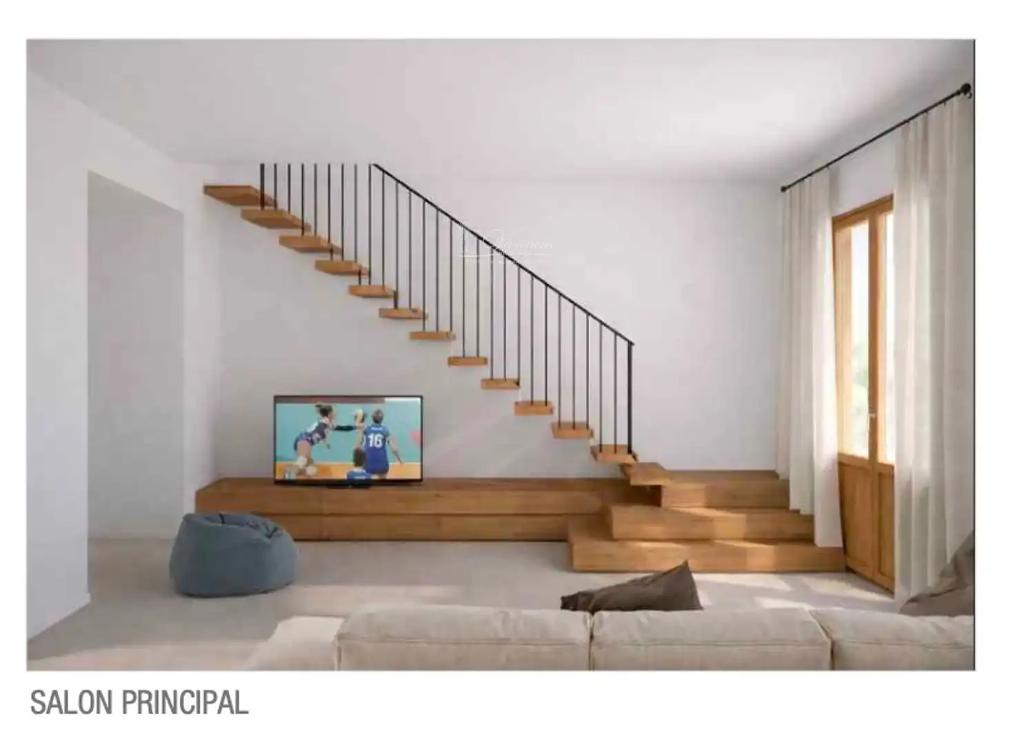 Sala d'estar de Casa adosada en venda en Lloseta amb Terrassa