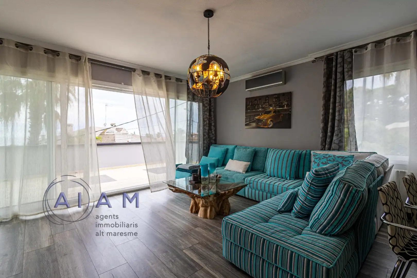 Living room of Houses for sale in Santa Susanna  with Air Conditioner, Heating and Private garden