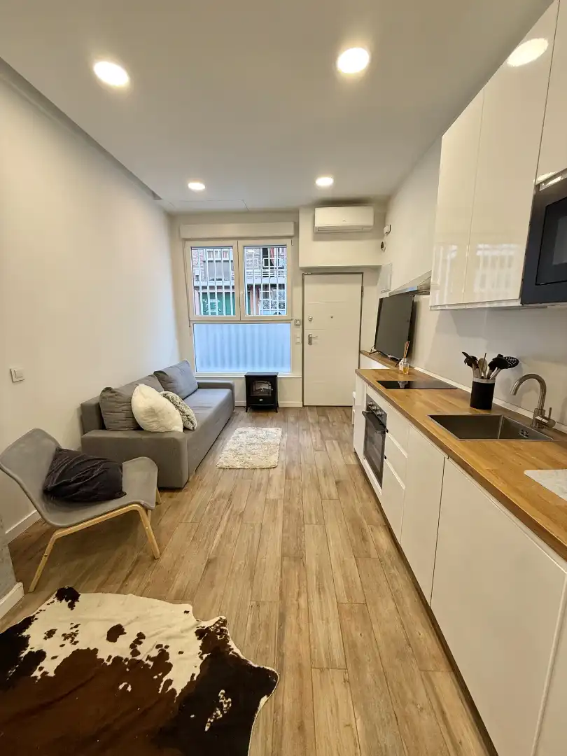 Sala de estar de Planta baja en venta en Madrid con Aire acondicionado, Calefacción y Amueblado
