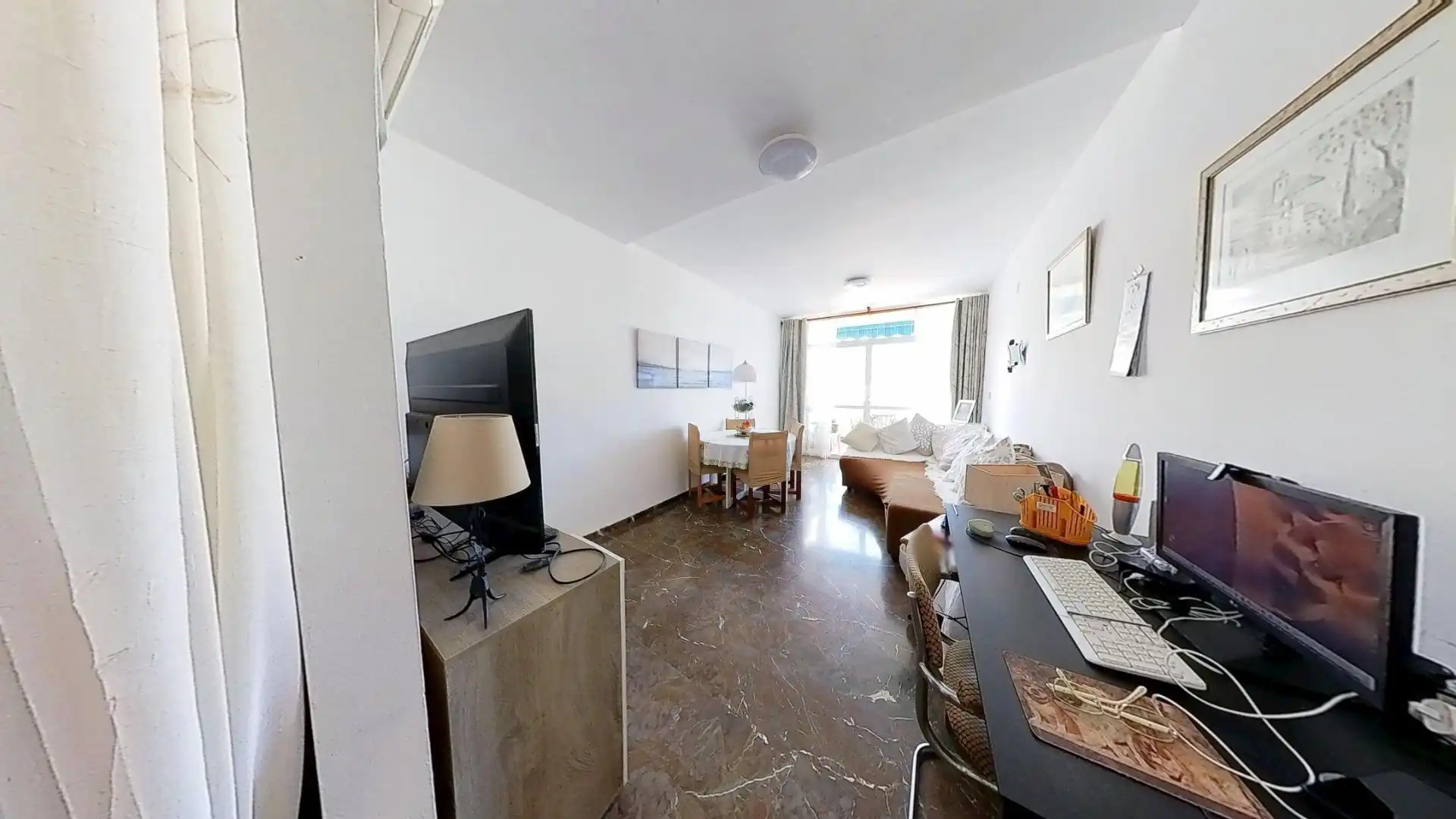 Wohnzimmer von Wohnungen zum Verkauf in Gualchos mit Klimaanlage, Terrasse und Abstellraum