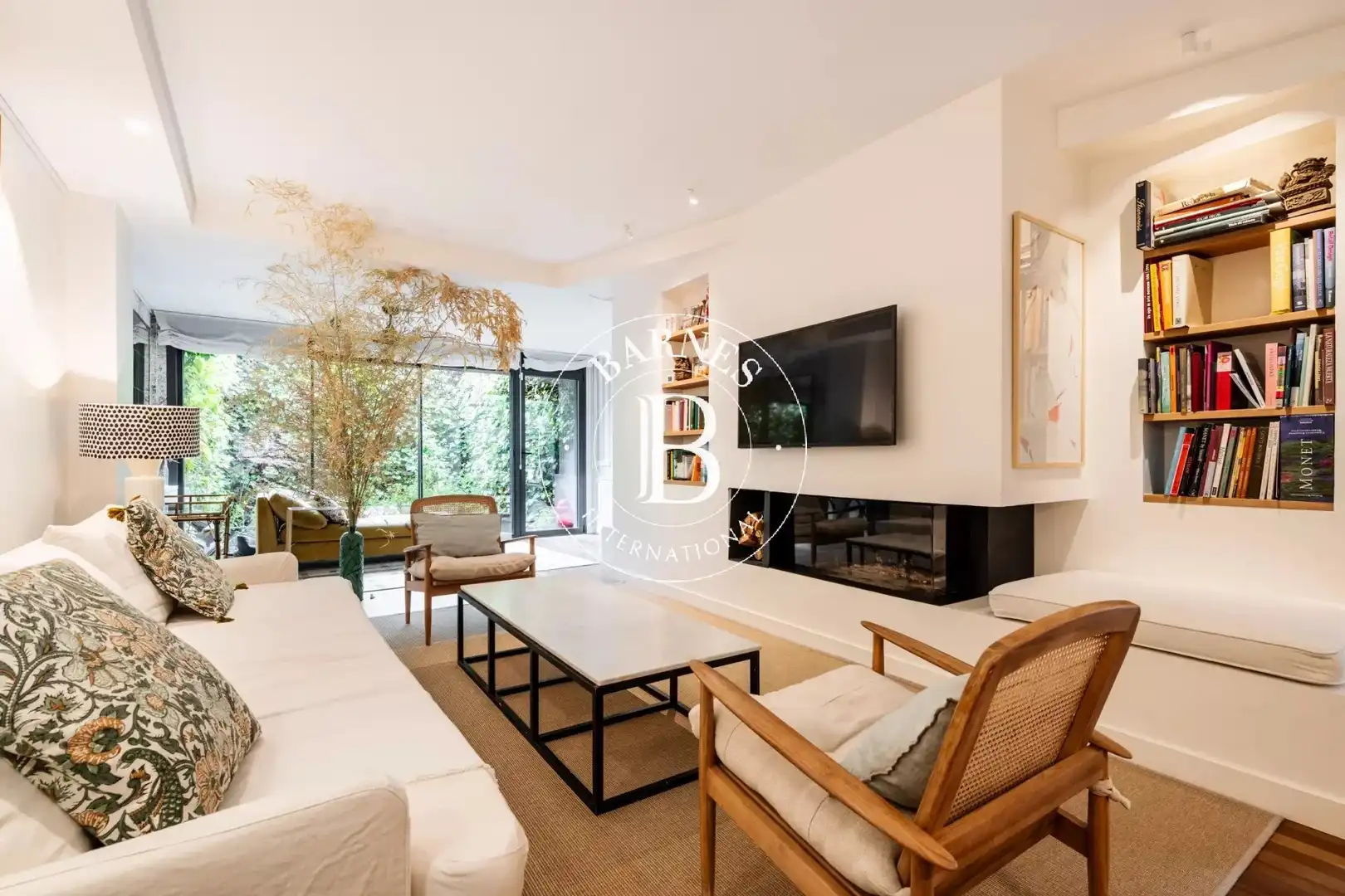 Sala de estar de Casa adosada de alquiler en  Madrid Capital con Aire acondicionado, Calefacción y Terraza