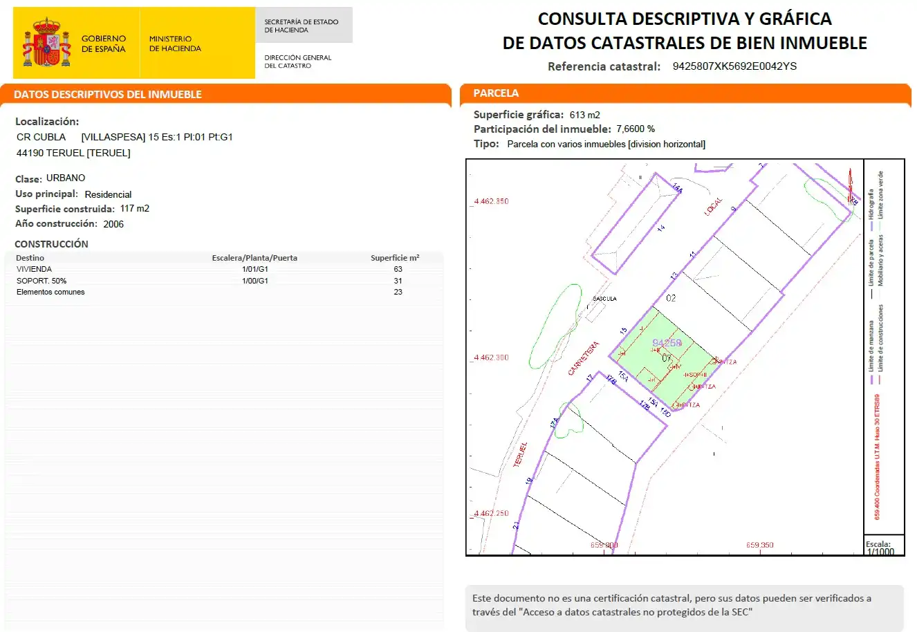 Flat for sale in Cubla, Pedanías