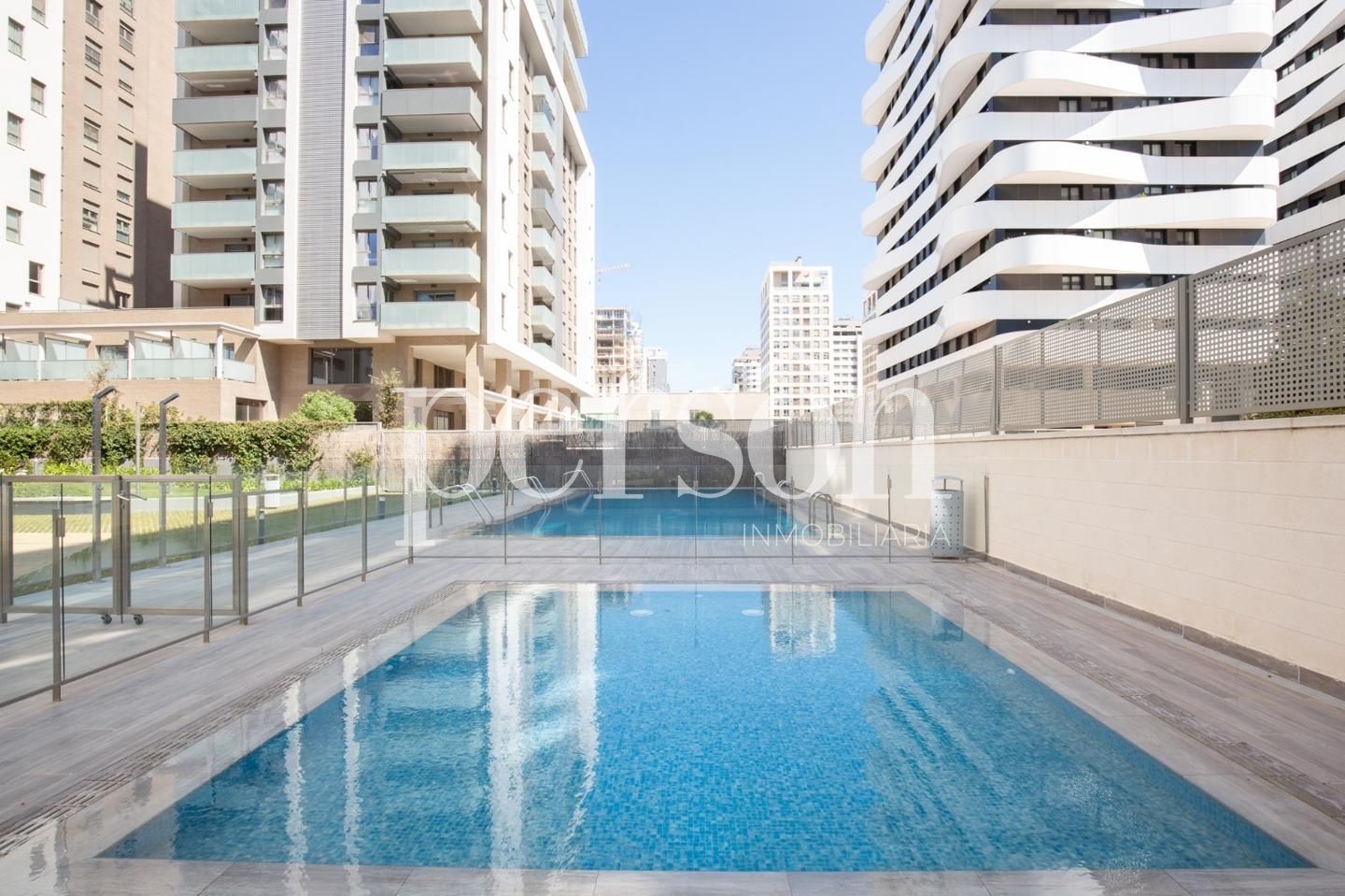 Piscina de Planta baixa de lloguer en  Valencia Capital amb Aire condicionat, Terrassa i Piscina