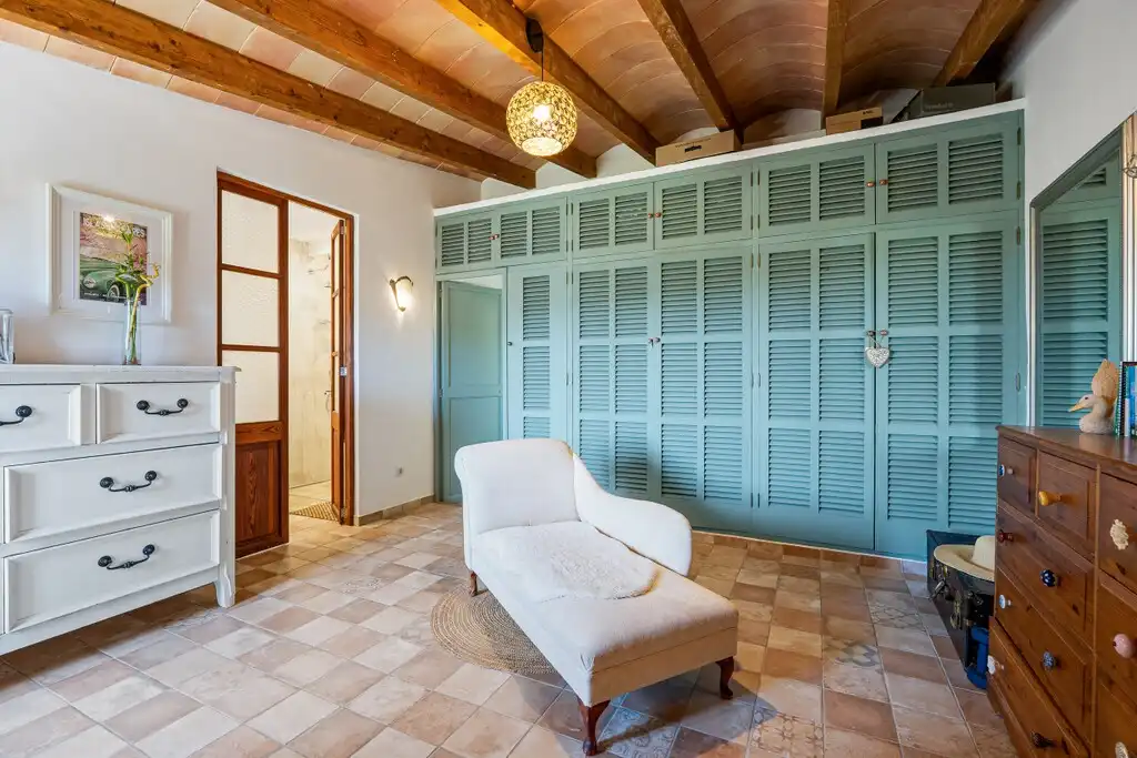 Sala d'estar de Finca rústica en venda en Puigpunyent amb Aire condicionat, Calefacció i Jardí privat