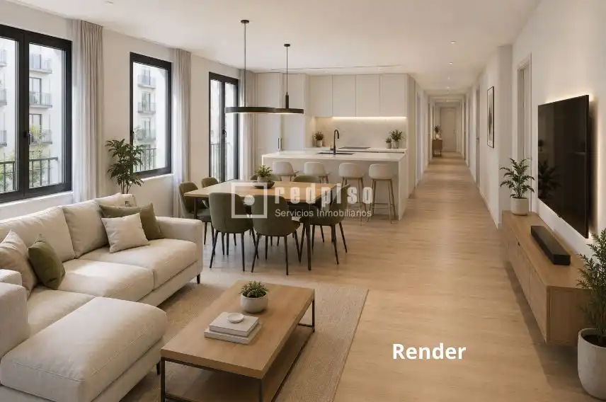 Sala de estar de Piso en venta en Madrid con Calefacción y Parquet