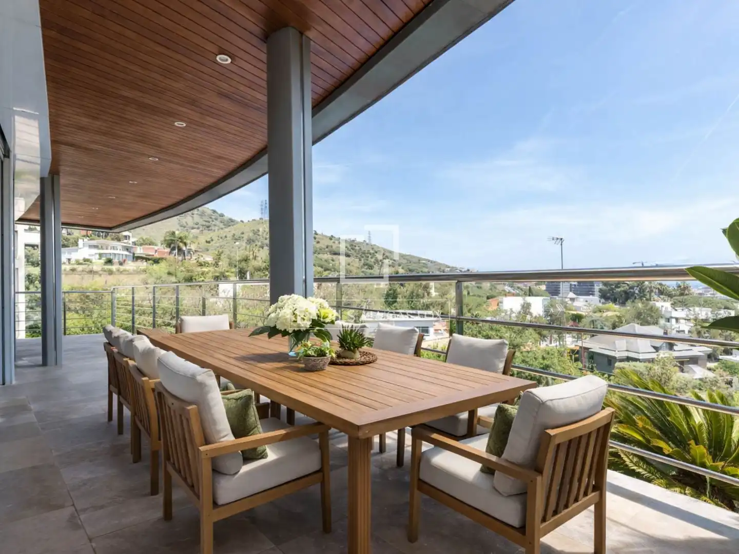 Terrasse von Haus oder Chalet zum Verkauf in Esplugues de Llobregat mit Klimaanlage, Heizung und Privatgarten