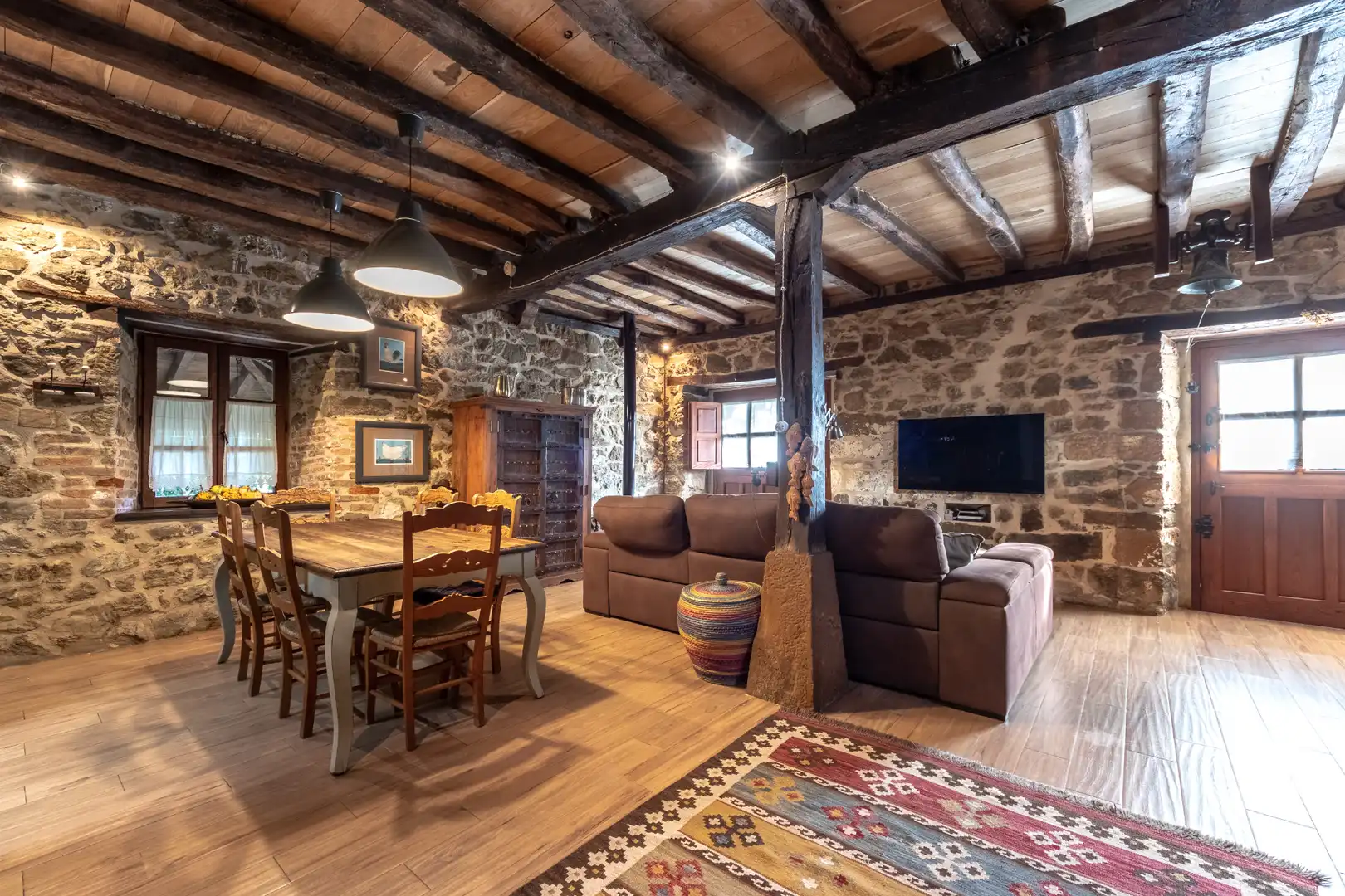 Sala de estar de Casa o chalet en venta en Galdames con Parquet, Trastero y Piscina